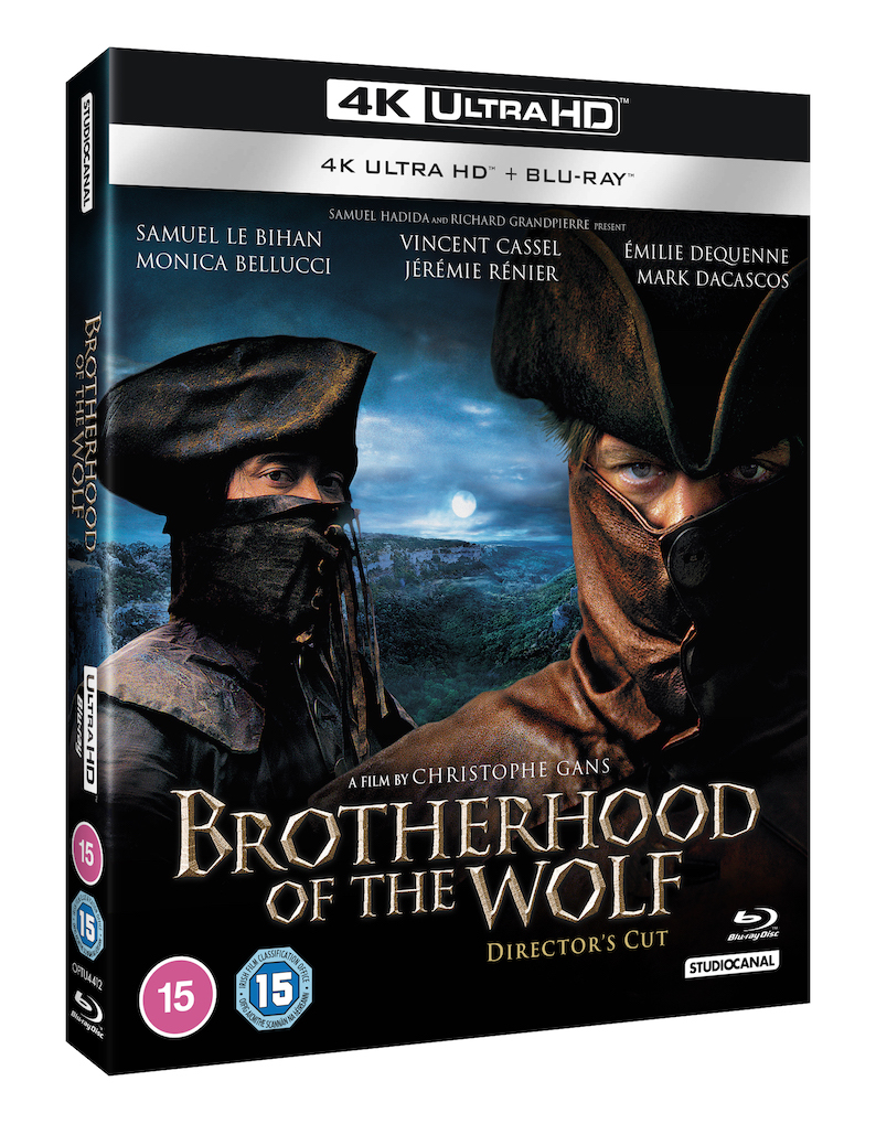New trailer for the 4K UHD release of  BROTHERHOOD OF THE WOLF