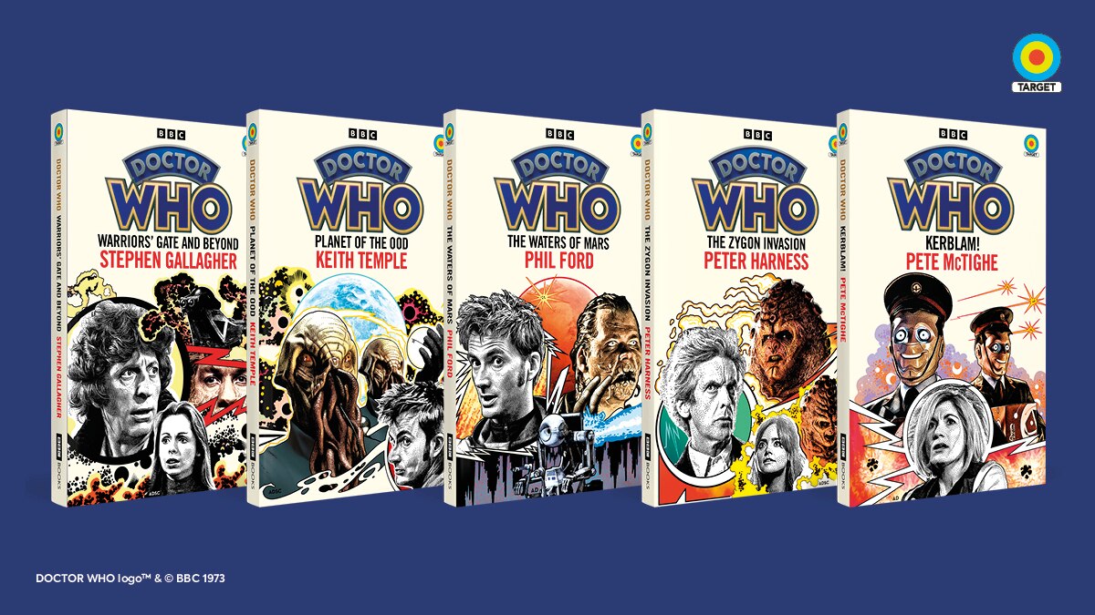 Artwork Revealed for 2023’s Doctor Who Target Novels